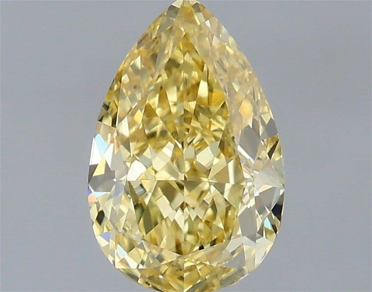 Loose Diamond - PEAR 1.33ct Fancy Intense Yellow SI1: Loose Diamond - PEAR 1.33ct Fancy Intense Yellow SI1 Source: This is a real non-mined Diamond that has been grown in a lab Shape: PEAR Carats: 1.33 Color: Fancy Intense Yellow Certification: IGI Video