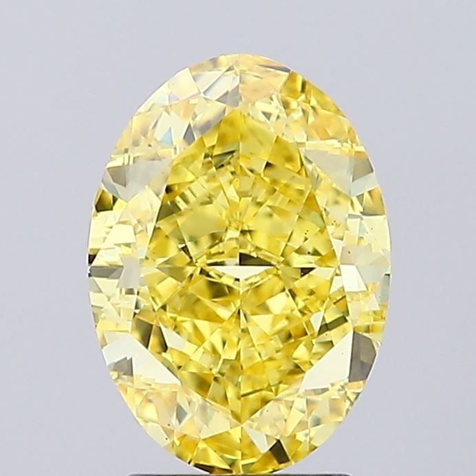 Loose Diamond - OVAL 3.1ct Fancy Vivid Yellow VS1: Loose Diamond - OVAL 3.1ct Fancy Vivid Yellow VS1 Source: This is a real non-mined Diamond that has been grown in a lab Shape: OVAL Carats: 3.1 Color: Fancy Vivid Yellow Certification: IGI Video: