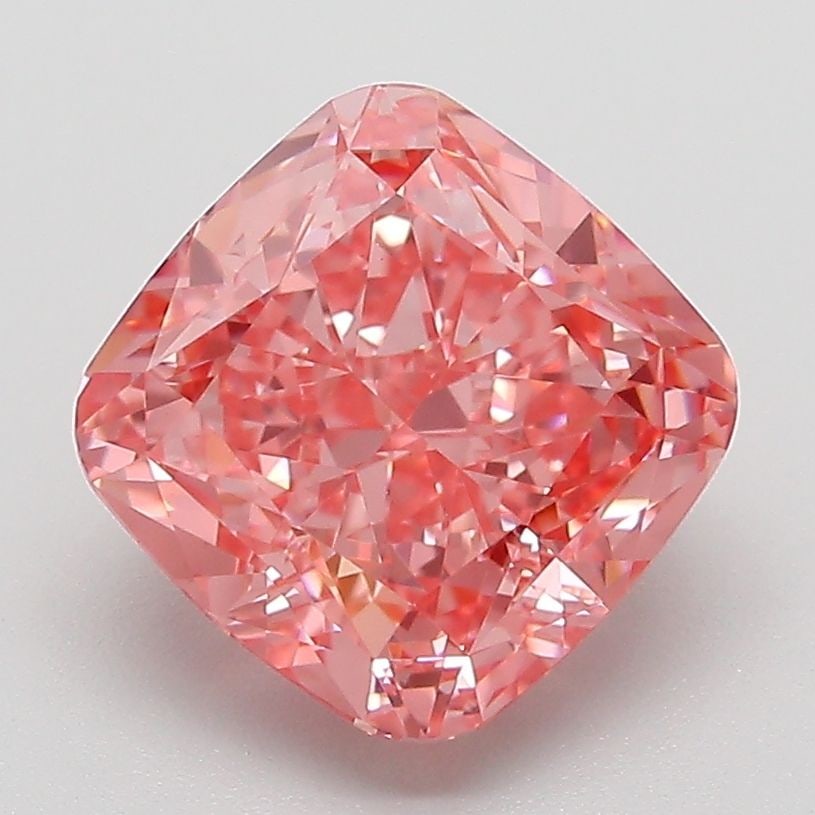 Loose Diamond - CUSHION MODIFIED 3.06ct Fancy Vivid Pink VVS2: Loose Diamond - CUSHION MODIFIED 3.06ct Fancy Vivid Pink VVS2 Source: This is a real non-mined Diamond that has been grown in a lab Shape: CUSHION MODIFIED Carats: 3.06 Color: Fancy Vivid Pink Certifi