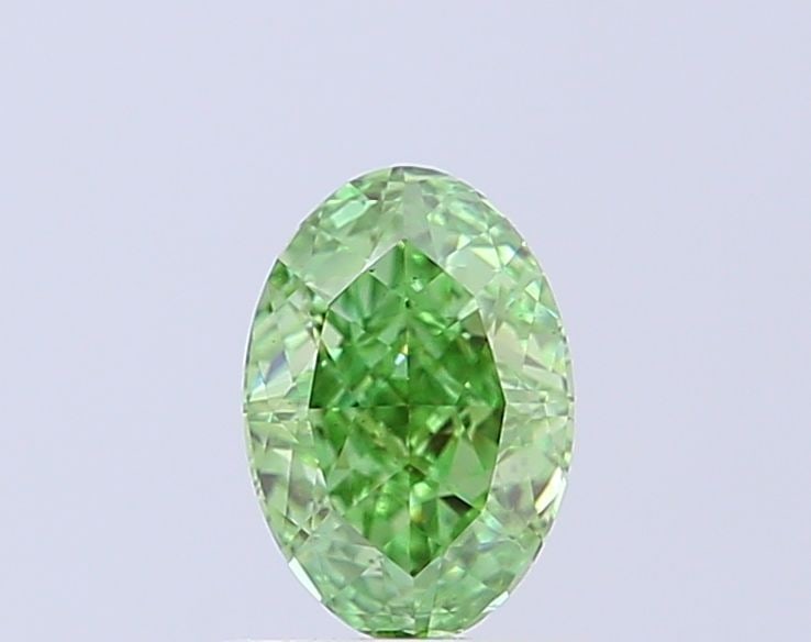 Loose Diamond - OVAL 1.07ct Fancy Vivid Green VS1: Loose Diamond - OVAL 1.07ct Fancy Vivid Green VS1 Source: This is a real non-mined Diamond that has been grown in a lab Shape: OVAL Carats: 1.07 Color: Fancy Vivid Green Certification: IGI Video:
