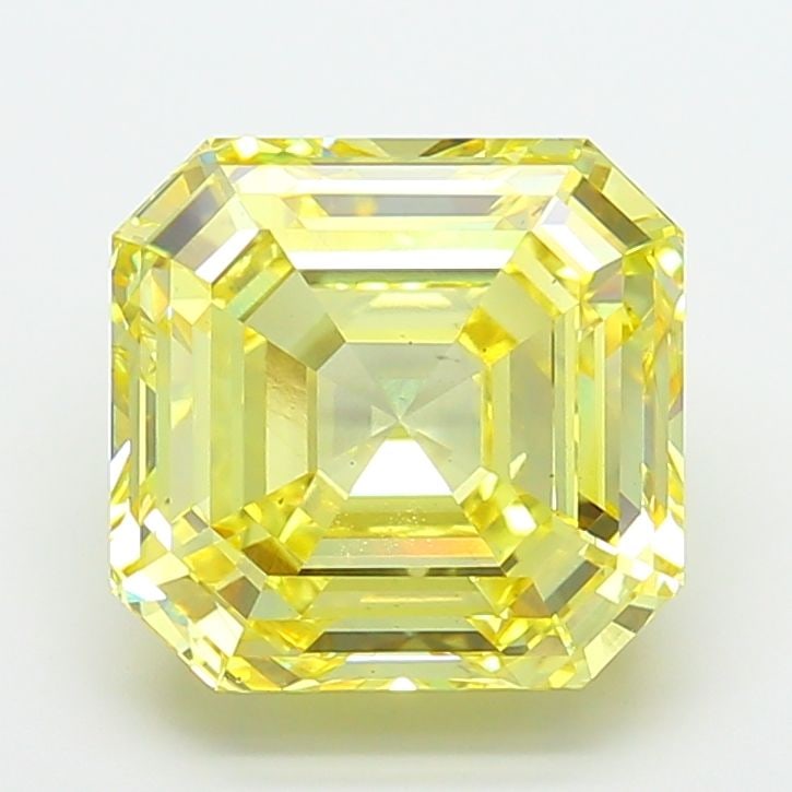 Loose Diamond - ASSCHER 10.08ct Fancy Intense Yellow VS2: Loose Diamond - ASSCHER 10.08ct Fancy Intense Yellow VS2 Source: This is a real non-mined Diamond that has been grown in a lab Shape: ASSCHER Carats: 10.08 Color: Fancy Intense Yellow Certification: I
