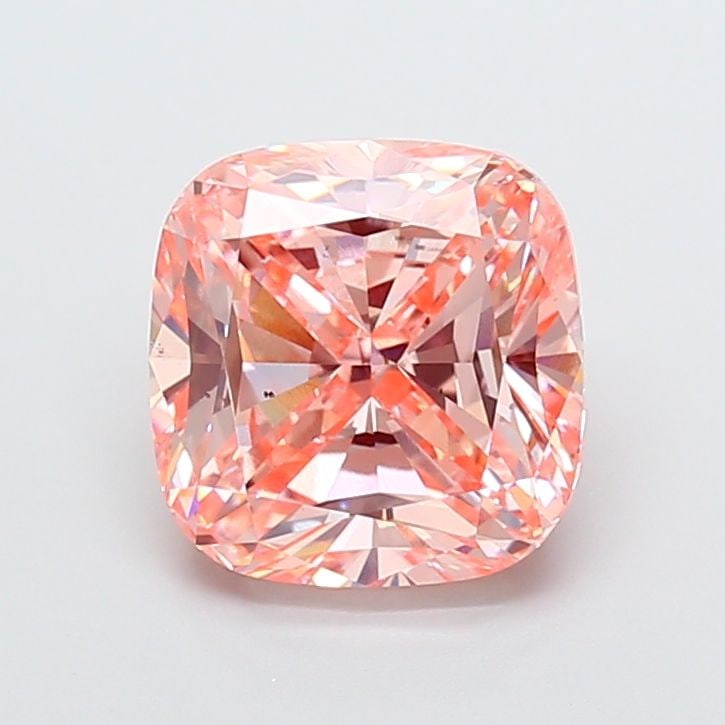 Loose Diamond - CUSHION MODIFIED 5.01ct Fancy Intense Pink VS2: Loose Diamond - CUSHION MODIFIED 5.01ct Fancy Intense Pink VS2 Source: This is a real non-mined Diamond that has been grown in a lab Shape: CUSHION MODIFIED Carats: 5.01 Color: Fancy Intense Pink Cert