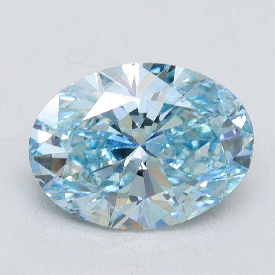 Loose Diamond - OVAL 2.2ct Fancy Vivid Blue VS2: Loose Diamond - OVAL 2.2ct Fancy Vivid Blue VS2 Source: This is a real non-mined Diamond that has been grown in a lab Shape: OVAL Carats: 2.2 Color: Fancy Vivid Blue Certification: IGI Video: