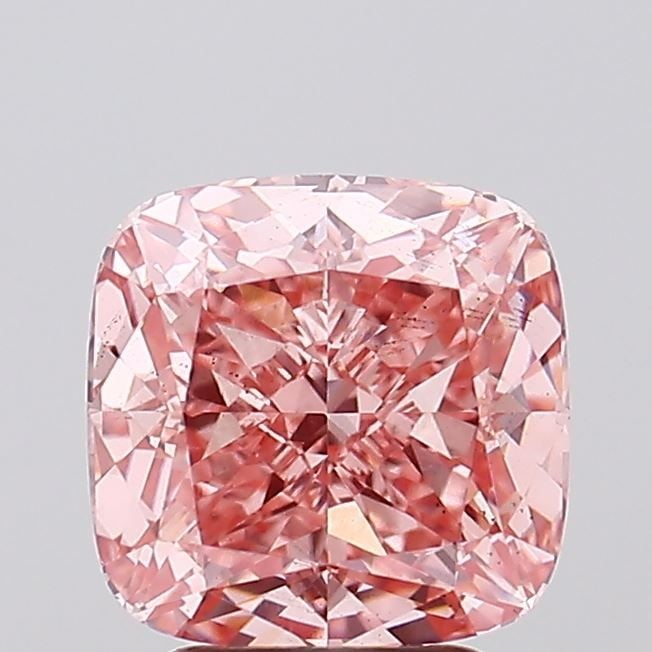 Loose Diamond - CUSHION MODIFIED 3.78ct Fancy Vivid Pink VS2: Loose Diamond - CUSHION MODIFIED 3.78ct Fancy Vivid Pink VS2 Source: This is a real non-mined Diamond that has been grown in a lab Shape: CUSHION MODIFIED Carats: 3.78 Color: Fancy Vivid Pink Certific