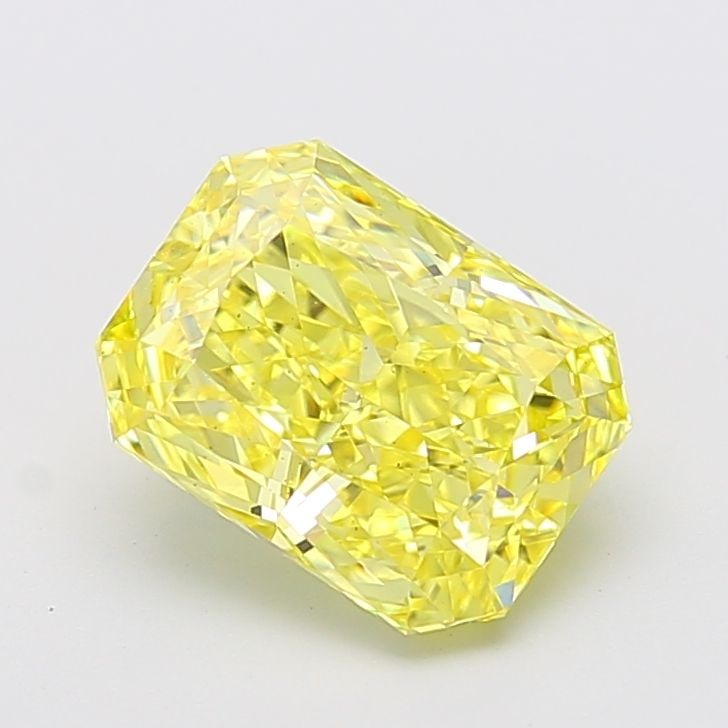 Loose Diamond - RADIANT 3.77ct Fancy Vivid Yellow VS2: Loose Diamond - RADIANT 3.77ct Fancy Vivid Yellow VS2 Source: This is a real non-mined Diamond that has been grown in a lab Shape: RADIANT Carats: 3.77 Color: Fancy Vivid Yellow Certification: IGI Vid