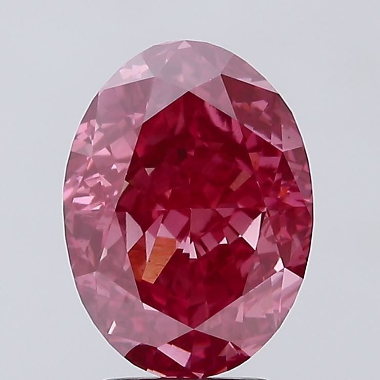 Loose Diamond - OVAL 4.47ct Fancy Vivid Pink VS1: Loose Diamond - OVAL 4.47ct Fancy Vivid Pink VS1 Source: This is a real non-mined Diamond that has been grown in a lab Shape: OVAL Carats: 4.47 Color: Fancy Vivid Pink Certification: IGI Video: