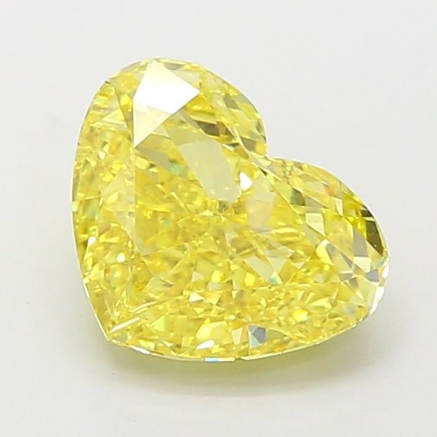 Loose Diamond - HEART 2.23ct Fancy Vivid Yellow VS2: Loose Diamond - HEART 2.23ct Fancy Vivid Yellow VS2 Source: This is a real non-mined Diamond that has been grown in a lab Shape: HEART Carats: 2.23 Color: Fancy Vivid Yellow Certification: IGI Video:
