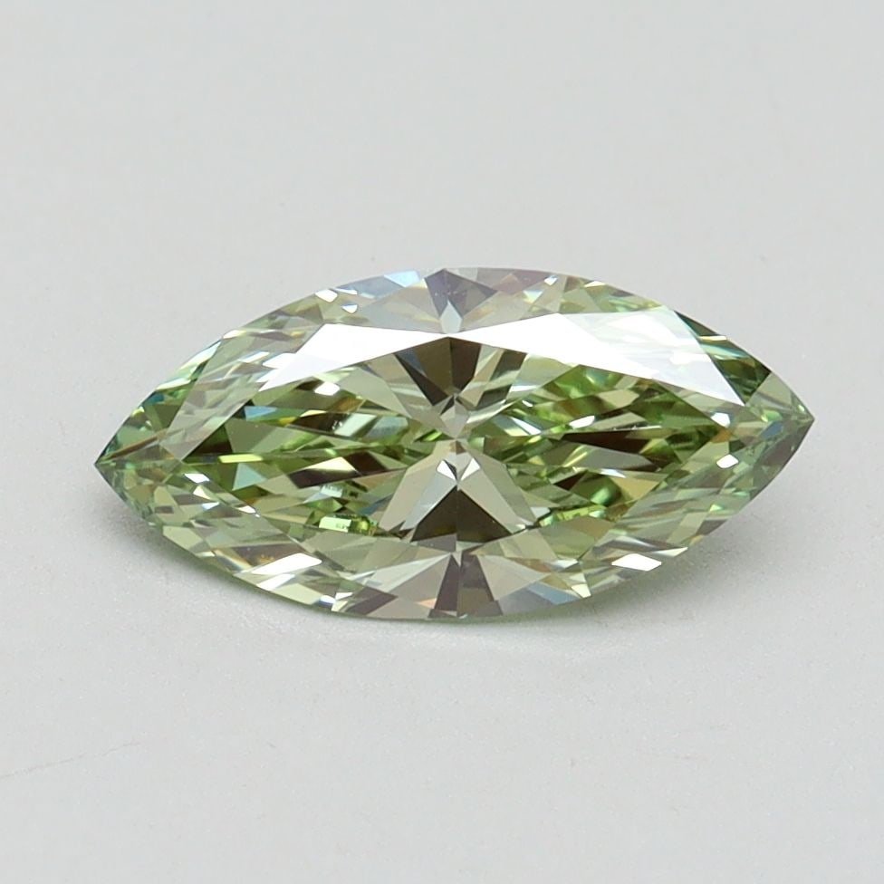 Loose Diamond - MARQUISE 1.0ct Fancy Intense Green VVS2: Loose Diamond - MARQUISE 1.0ct Fancy Intense Green VVS2 Source: This is a real non-mined Diamond that has been grown in a lab Shape: MARQUISE Carats: 1.0 Color: Fancy Intense Green Certification: IGI 