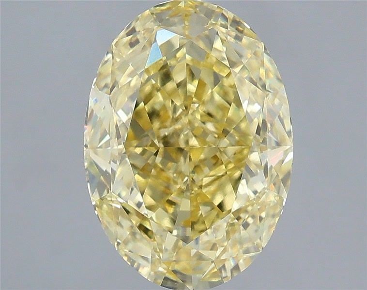 Loose Diamond - OVAL 3.53ct Fancy Intense Yellow VVS2: Loose Diamond - OVAL 3.53ct Fancy Intense Yellow VVS2 Source: This is a real non-mined Diamond that has been grown in a lab Shape: OVAL Carats: 3.53 Color: Fancy Intense Yellow Certification: IGI Vide
