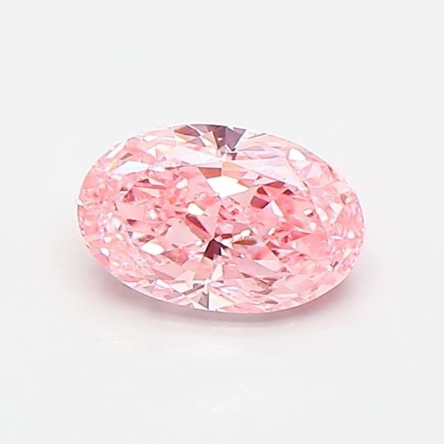 Loose Diamond - OVAL 0.59ct Fancy Vivid Pink VVS1: Loose Diamond - OVAL 0.59ct Fancy Vivid Pink VVS1 Source: This is a real non-mined Diamond that has been grown in a lab Shape: OVAL Carats: 0.59 Color: Fancy Vivid Pink Certification: IGI Video: