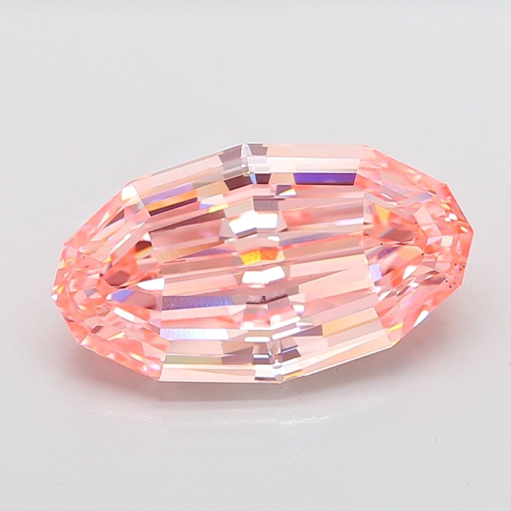 Loose Diamond - OTHER 9.63ct Fancy Vivid Pink VS2: Loose Diamond - OTHER 9.63ct Fancy Vivid Pink VS2 Source: This is a real non-mined Diamond that has been grown in a lab Shape: OTHER Carats: 9.63 Color: Fancy Vivid Pink Certification: IGI Additional 