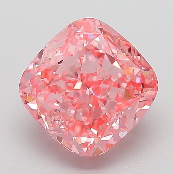 Loose Diamond - CUSHION MODIFIED 2.03ct Fancy Vivid Pink VS1: Loose Diamond - CUSHION MODIFIED 2.03ct Fancy Vivid Pink VS1 Source: This is a real non-mined Diamond that has been grown in a lab Shape: CUSHION MODIFIED Carats: 2.03 Color: Fancy Vivid Pink Certific