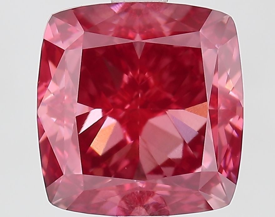 Loose Diamond - CUSHION MODIFIED 3.09ct Fancy Vivid Pink VVS2: Loose Diamond - CUSHION MODIFIED 3.09ct Fancy Vivid Pink VVS2 Source: This is a real non-mined Diamond that has been grown in a lab Shape: CUSHION MODIFIED Carats: 3.09 Color: Fancy Vivid Pink Certifi