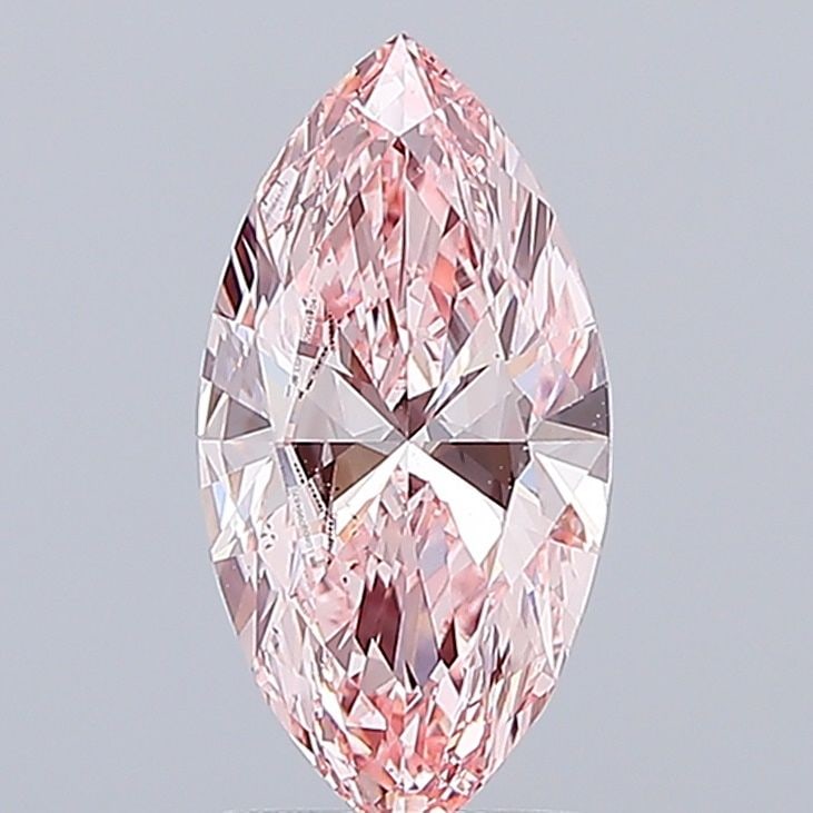 Loose Diamond - MARQUISE 2.01ct Fancy Vivid Pink VS2: Loose Diamond - MARQUISE 2.01ct Fancy Vivid Pink VS2 Source: This is a real non-mined Diamond that has been grown in a lab Shape: MARQUISE Carats: 2.01 Color: Fancy Vivid Pink Certification: IGI Video
