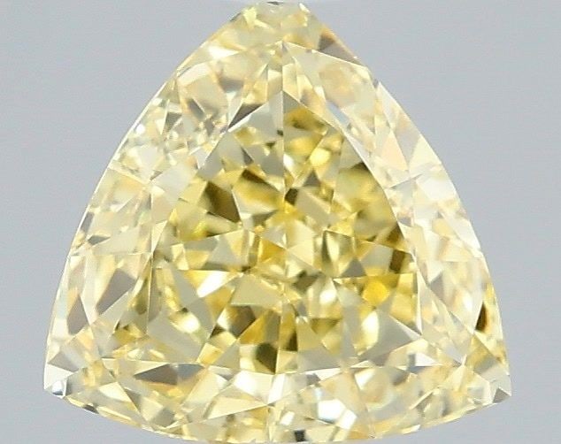 Loose Diamond - TRIANGULAR 1.09ct Fancy Intense Yellow VVS2: Loose Diamond - TRIANGULAR 1.09ct Fancy Intense Yellow VVS2 Source: This is a real non-mined Diamond that has been grown in a lab Shape: TRIANGULAR Carats: 1.09 Color: Fancy Intense Yellow Certificati