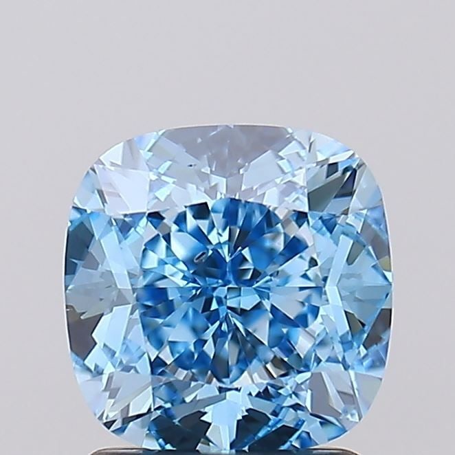 Loose Diamond - CUSHION MODIFIED 2.0ct Fancy Vivid Blue VS2: Loose Diamond - CUSHION MODIFIED 2.0ct Fancy Vivid Blue VS2 Source: This is a real non-mined Diamond that has been grown in a lab Shape: CUSHION MODIFIED Carats: 2.0 Color: Fancy Vivid Blue