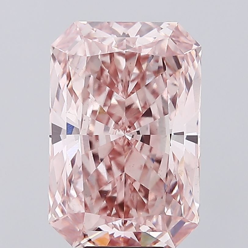Loose Diamond - RADIANT 9.06ct Fancy Intense Pink VS2: Loose Diamond - RADIANT 9.06ct Fancy Intense Pink VS2 Source: This is a real non-mined Diamond that has been grown in a lab Shape: RADIANT Carats: 9.06 Color: Fancy Intense Pink Certification: IGI Vid