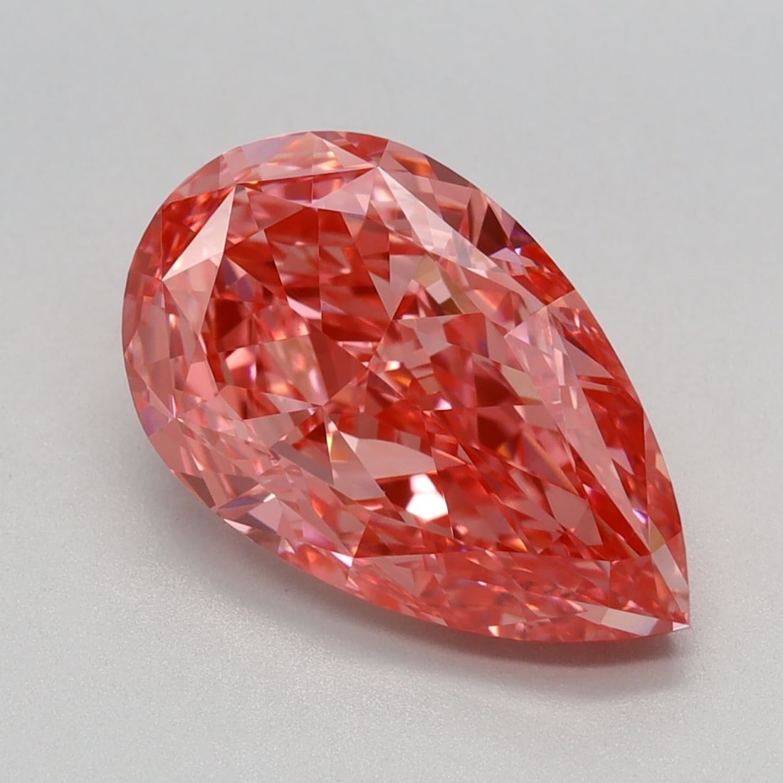 Loose Diamond - PEAR 3.04ct Fancy Vivid Pink VS1: Loose Diamond - PEAR 3.04ct Fancy Vivid Pink VS1 Source: This is a real non-mined Diamond that has been grown in a lab Shape: PEAR Carats: 3.04 Color: Fancy Vivid Pink Certification: IGI Video: