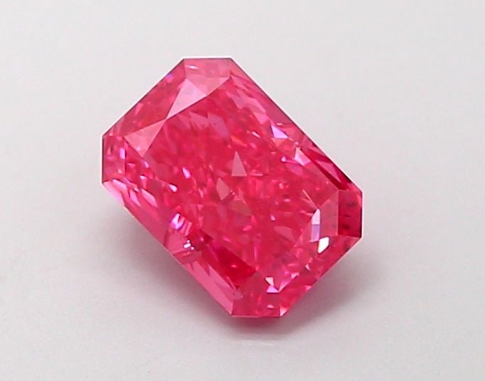 Loose Diamond - RADIANT 1.16ct Fancy Vivid Pink VS2: Loose Diamond - RADIANT 1.16ct Fancy Vivid Pink VS2 Source: This is a real non-mined Diamond that has been grown in a lab Shape: RADIANT Carats: 1.16 Color: Fancy Vivid Pink Certification: IGI Video: