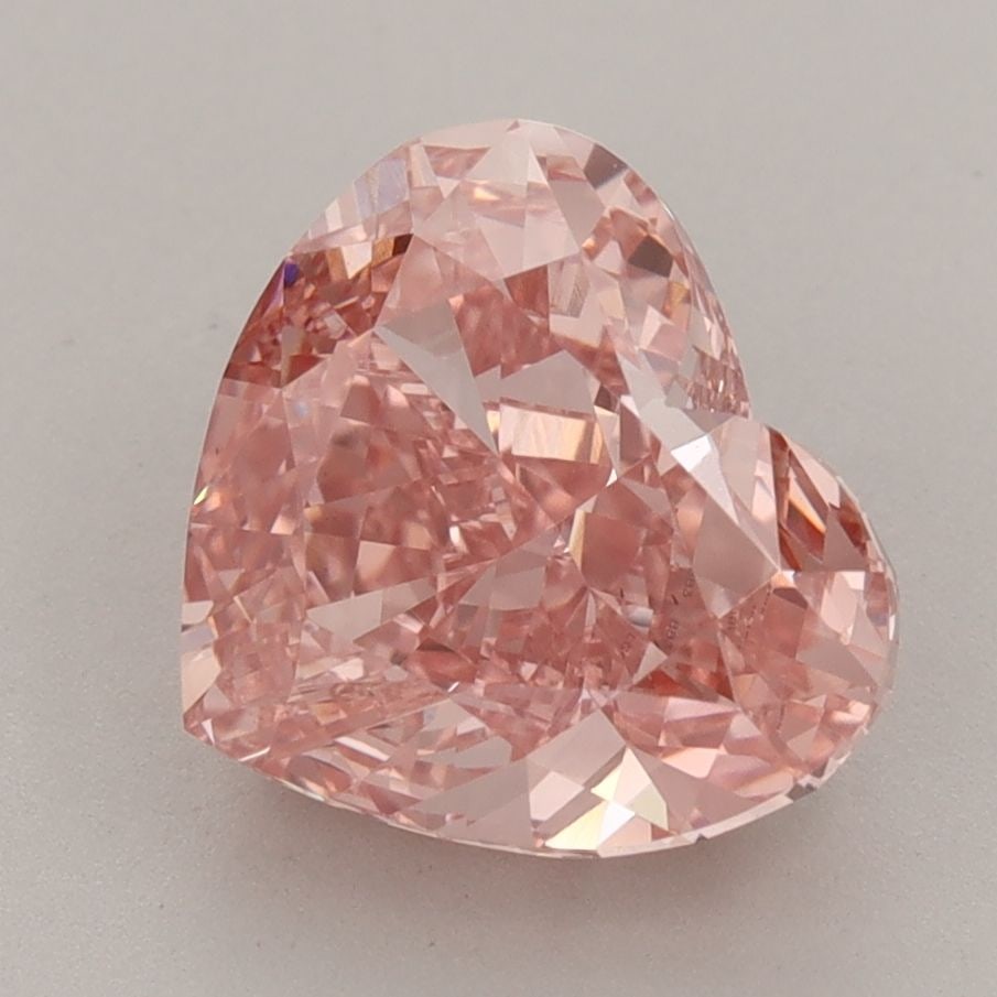 Loose Diamond - HEART 3.81ct Fancy Vivid Pink VS1: Loose Diamond - HEART 3.81ct Fancy Vivid Pink VS1 Source: This is a real non-mined Diamond that has been grown in a lab Shape: HEART Carats: 3.81 Color: Fancy Vivid Pink Certification: IGI Video: