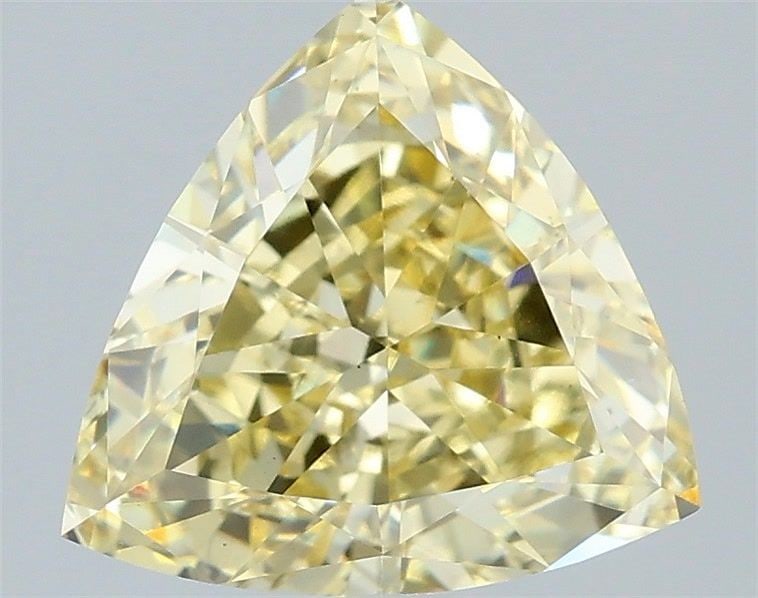 Loose Diamond - TRIANGULAR 2.09ct Fancy Intense Yellow VS1: Loose Diamond - TRIANGULAR 2.09ct Fancy Intense Yellow VS1 Source: This is a real non-mined Diamond that has been grown in a lab Shape: TRIANGULAR Carats: 2.09 Color: Fancy Intense Yellow Certificatio