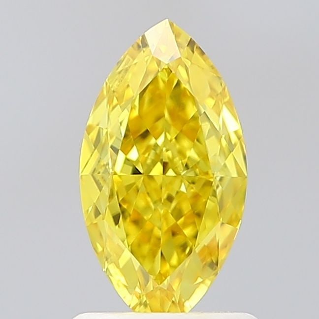 Loose Diamond - MARQUISE 1.09ct Fancy Vivid Yellow VVS2: Loose Diamond - MARQUISE 1.09ct Fancy Vivid Yellow VVS2 Source: This is a real non-mined Diamond that has been grown in a lab Shape: MARQUISE Carats: 1.09 Color: Fancy Vivid Yellow Certification: IGI 