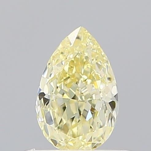 Loose Diamond - PEAR 0.46ct Fancy Light Yellow VS1: Loose Diamond - PEAR 0.46ct Fancy Light Yellow VS1 Source: This is a real non-mined Diamond that has been grown in a lab Shape: PEAR Carats: 0.46 Color: Fancy Light Yellow Certification: IGI Video: