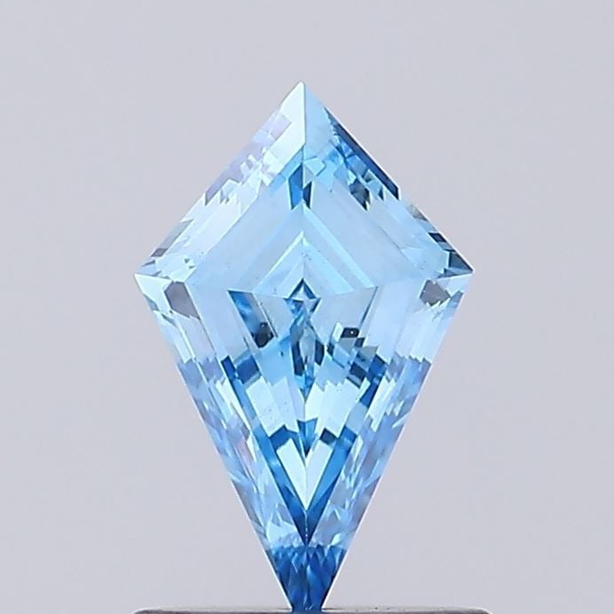 Loose Diamond - KITE 0.78ct Fancy Vivid Blue VS1: Loose Diamond - KITE 0.78ct Fancy Vivid Blue VS1 Source: This is a real non-mined Diamond that has been grown in a lab Shape: KITE Carats: 0.78 Color: Fancy Vivid Blue Certification: IGI Video: