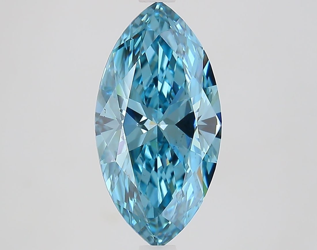 Loose Diamond - MARQUISE 2.86ct Fancy Vivid Blue VS1: Loose Diamond - MARQUISE 2.86ct Fancy Vivid Blue VS1 Source: This is a real non-mined Diamond that has been grown in a lab Shape: MARQUISE Carats: 2.86 Color: Fancy Vivid Blue Certification: IGI Video