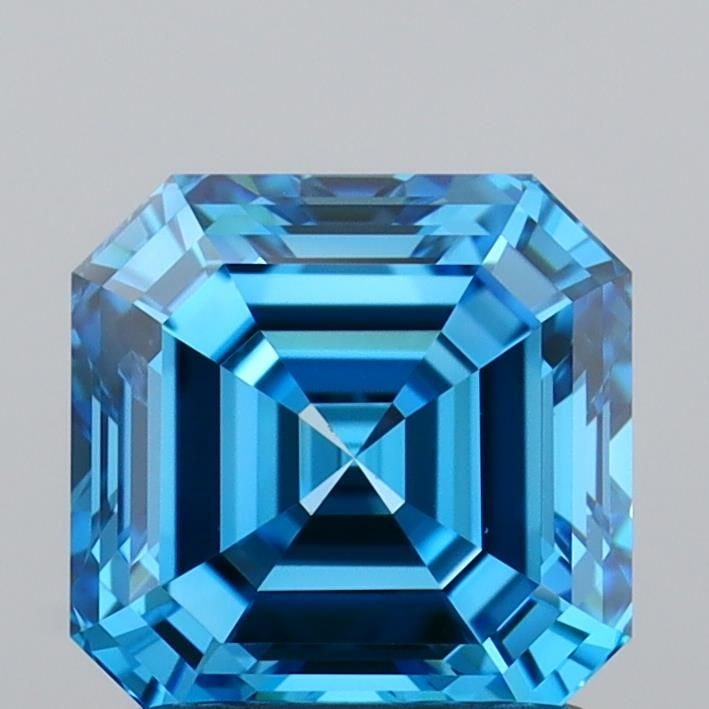 Loose Diamond - ASSCHER 1.51ct Fancy Vivid Blue VVS2: Loose Diamond - ASSCHER 1.51ct Fancy Vivid Blue VVS2 Source: This is a real non-mined Diamond that has been grown in a lab Shape: ASSCHER Carats: 1.51 Color: Fancy Vivid Blue Certification: IGI Video:
