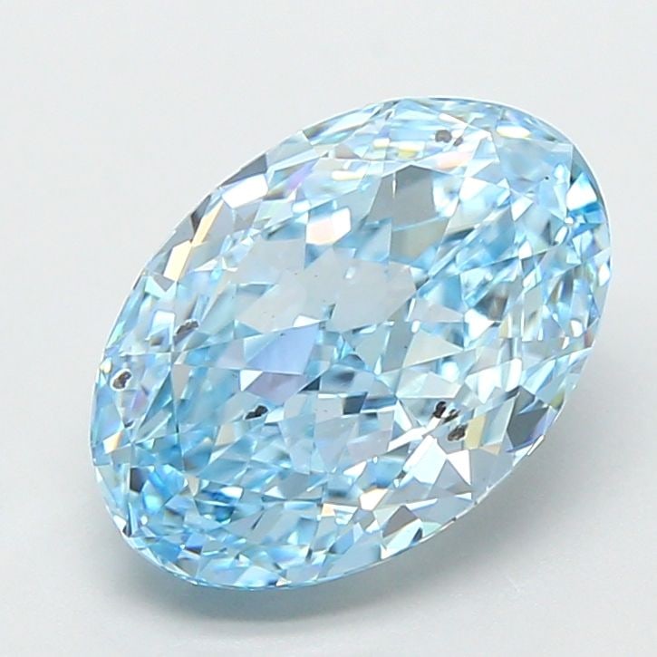 Loose Diamond - OVAL 3.07ct Fancy Vivid Blue SI1: Loose Diamond - OVAL 3.07ct Fancy Vivid Blue SI1 Source: This is a real non-mined Diamond that has been grown in a lab Shape: OVAL Carats: 3.07 Color: Fancy Vivid Blue Certification: IGI Video: