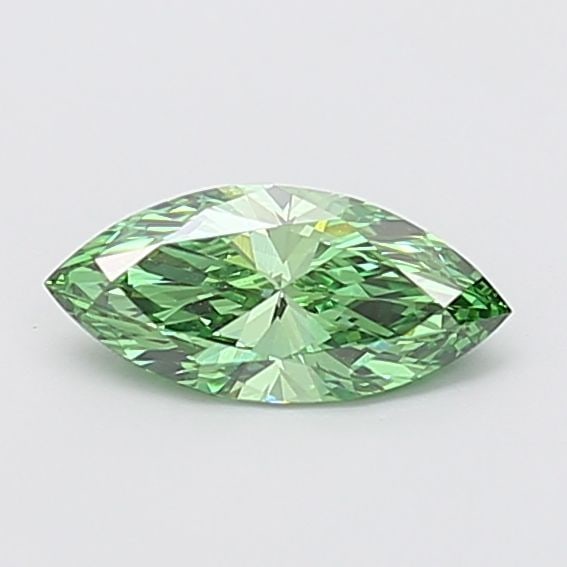 Loose Diamond - MARQUISE 0.74ct Fancy Vivid Green VS1: Loose Diamond - MARQUISE 0.74ct Fancy Vivid Green VS1 Source: This is a real non-mined Diamond that has been grown in a lab Shape: MARQUISE Carats: 0.74 Color: Fancy Vivid Green Certification: IGI Vid