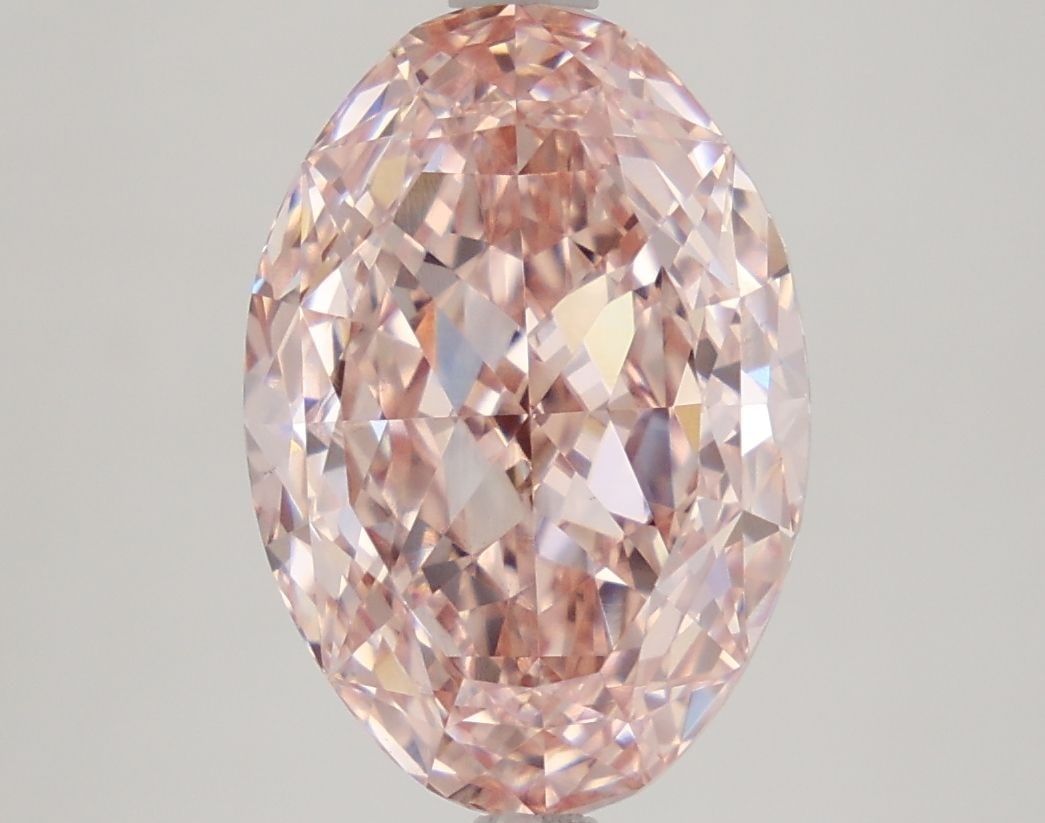 Loose Diamond - OVAL 4.58ct Fancy Vivid Pink VS1: Loose Diamond - OVAL 4.58ct Fancy Vivid Pink VS1 Source: This is a real non-mined Diamond that has been grown in a lab Shape: OVAL Carats: 4.58 Color: Fancy Vivid Pink Certification: IGI Video: