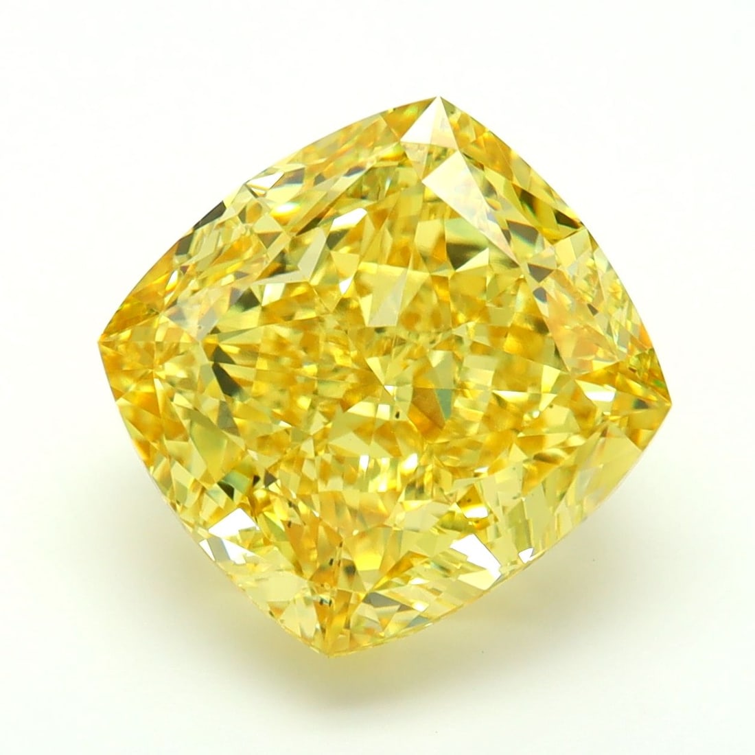 Loose Diamond - CUSHION MODIFIED 8.09ct Fancy Vivid Yellow VS1: Loose Diamond - CUSHION MODIFIED 8.09ct Fancy Vivid Yellow VS1 Source: This is a real non-mined Diamond that has been grown in a lab Shape: CUSHION MODIFIED Carats: 8.09 Color: Fancy Vivid Yellow Cert