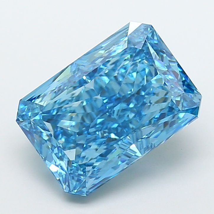 Loose Diamond - RADIANT 7.53ct Fancy Vivid Blue VS2: Loose Diamond - RADIANT 7.53ct Fancy Vivid Blue VS2 Source: This is a real non-mined Diamond that has been grown in a lab Shape: RADIANT Carats: 7.53 Color: Fancy Vivid Blue Certification: IGI Video: