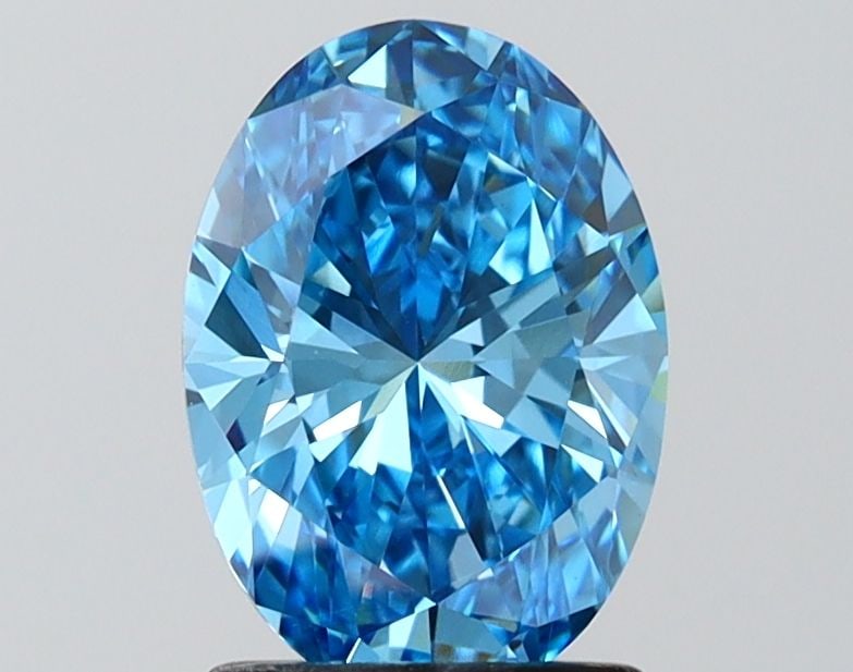 Loose Diamond - OVAL 1.6ct Fancy Vivid Blue VVS2: Loose Diamond - OVAL 1.6ct Fancy Vivid Blue VVS2 Source: This is a real non-mined Diamond that has been grown in a lab Shape: OVAL Carats: 1.6 Color: Fancy Vivid Blue Certification: IGI Video: