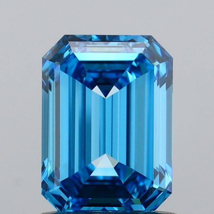 Loose Diamond - EMERALD 1.0ct Fancy Vivid Blue VVS1: Loose Diamond - EMERALD 1.0ct Fancy Vivid Blue VVS1 Source: This is a real non-mined Diamond that has been grown in a lab Shape: EMERALD Carats: 1.0 Color: Fancy Vivid Blue Certification: IGI Video: