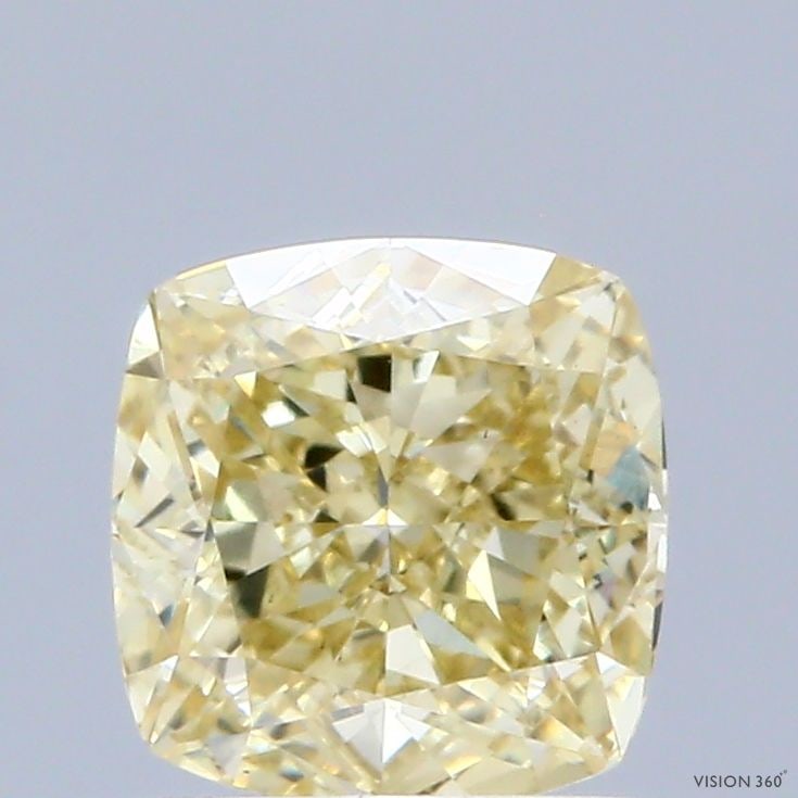 Loose Diamond - CUSHION MODIFIED 1.25ct Fancy Yellow VS1: Loose Diamond - CUSHION MODIFIED 1.25ct Fancy Yellow VS1 Source: This is a real non-mined Diamond that has been grown in a lab Shape: CUSHION MODIFIED Carats: 1.25 Color: Fancy Yellow Certification: I