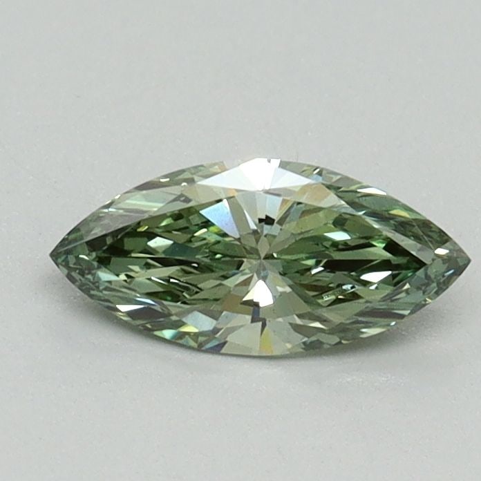 Loose Diamond - MARQUISE 0.42ct Fancy Vivid Green VS1: Loose Diamond - MARQUISE 0.42ct Fancy Vivid Green VS1 Source: This is a real non-mined Diamond that has been grown in a lab Shape: MARQUISE Carats: 0.42 Color: Fancy Vivid Green Certification: IGI Vid