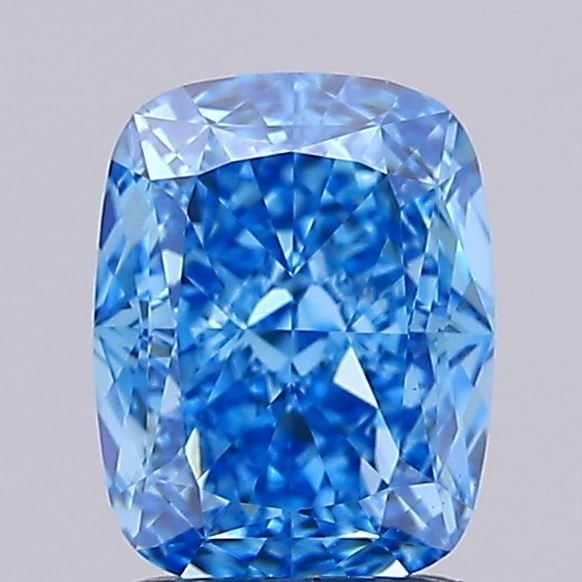 Loose Diamond - CUSHION MODIFIED 1.57ct Fancy Vivid Blue VS1: Loose Diamond - CUSHION MODIFIED 1.57ct Fancy Vivid Blue VS1 Source: This is a real non-mined Diamond that has been grown in a lab Shape: CUSHION MODIFIED Carats: 1.57 Color: Fancy Vivid Blue Certific