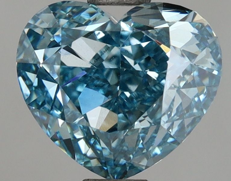 Loose Diamond - HEART 2.42ct Fancy Intense Blue VS2: Loose Diamond - HEART 2.42ct Fancy Intense Blue VS2 Source: This is a real non-mined Diamond that has been grown in a lab Shape: HEART Carats: 2.42 Color: Fancy Intense Blue Certification: IGI Video: