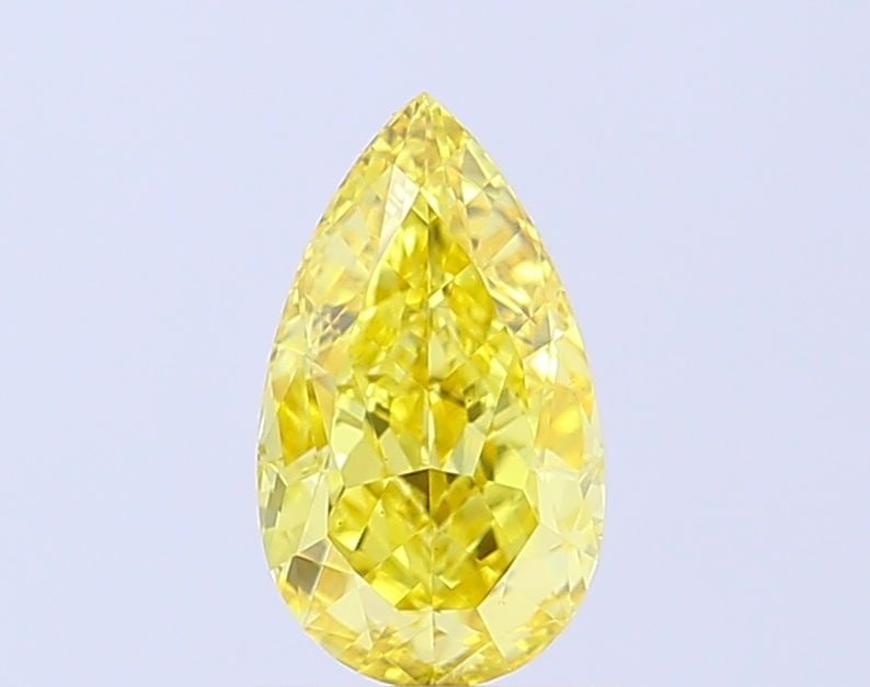 Loose Diamond - PEAR 1.51ct Fancy Vivid Yellow VS2: Loose Diamond - PEAR 1.51ct Fancy Vivid Yellow VS2 Source: This is a real non-mined Diamond that has been grown in a lab Shape: PEAR Carats: 1.51 Color: Fancy Vivid Yellow Certification: IGI Video: