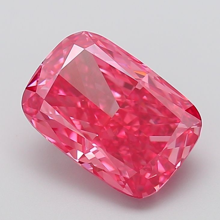 Loose Diamond - CUSHION MODIFIED 5.03ct Fancy Vivid Pink VVS2: Loose Diamond - CUSHION MODIFIED 5.03ct Fancy Vivid Pink VVS2 Source: This is a real non-mined Diamond that has been grown in a lab Shape: CUSHION MODIFIED Carats: 5.03 Color: Fancy Vivid Pink Certifi