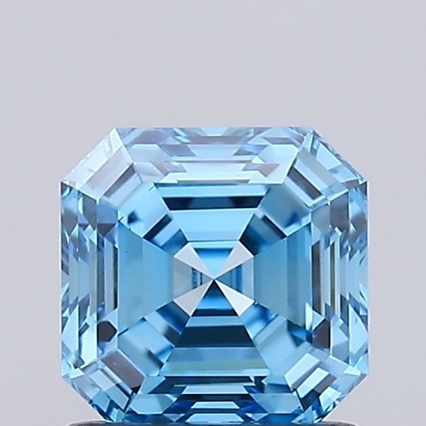 Loose Diamond - ASSCHER 1.14ct Fancy Vivid Blue VS2: Loose Diamond - ASSCHER 1.14ct Fancy Vivid Blue VS2 Source: This is a real non-mined Diamond that has been grown in a lab Shape: ASSCHER Carats: 1.14 Color: Fancy Vivid Blue Certification: IGI Video: