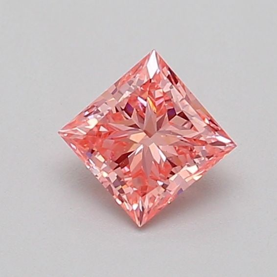 Loose Diamond - PRINCESS 0.54ct Fancy Vivid Pink VS2: Loose Diamond - PRINCESS 0.54ct Fancy Vivid Pink VS2 Source: This is a real non-mined Diamond that has been grown in a lab Shape: PRINCESS Carats: 0.54 Color: Fancy Vivid Pink Certification: IGI Video