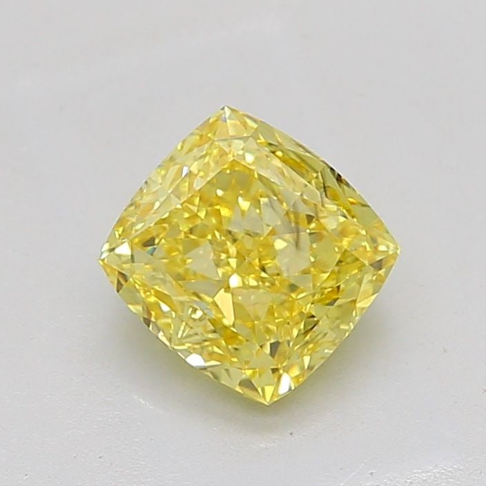 Loose Diamond - CUSHION MODIFIED 2.03ct Fancy Vivid Yellow VS2: Loose Diamond - CUSHION MODIFIED 2.03ct Fancy Vivid Yellow VS2 Source: This is a real non-mined Diamond that has been grown in a lab Shape: CUSHION MODIFIED Carats: 2.03 Color: Fancy Vivid Yellow Cert