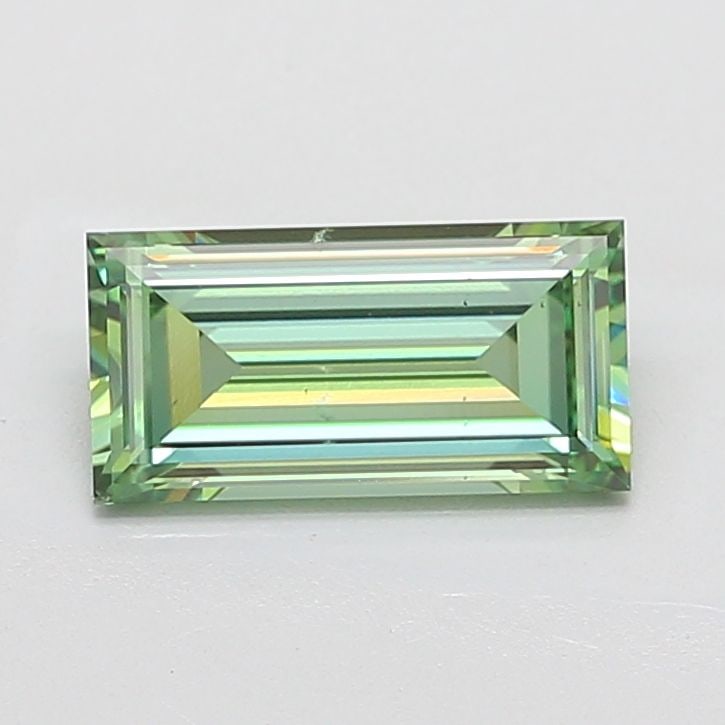 Loose Diamond - BAGUETTE 2.01ct Fancy Vivid Green VS2: Loose Diamond - BAGUETTE 2.01ct Fancy Vivid Green VS2 Source: This is a real non-mined Diamond that has been grown in a lab Shape: BAGUETTE Carats: 2.01 Color: Fancy Vivid Green Certification: IGI Vid