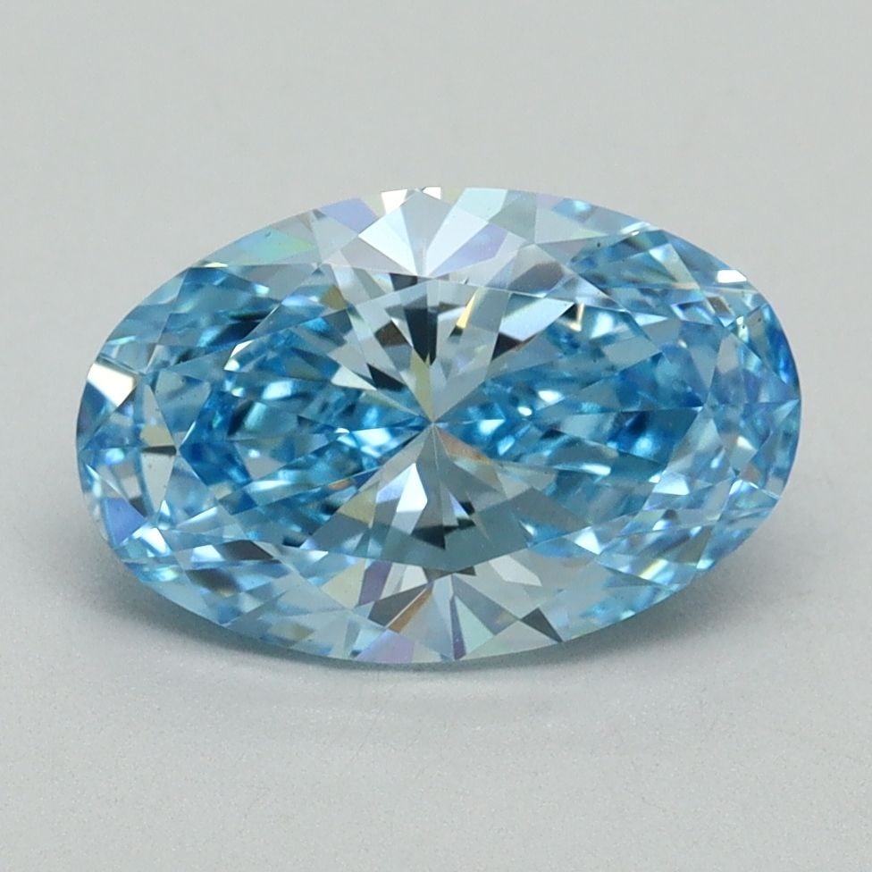 Loose Diamond - OVAL 2.16ct Fancy Vivid Blue VS1: Loose Diamond - OVAL 2.16ct Fancy Vivid Blue VS1 Source: This is a real non-mined Diamond that has been grown in a lab Shape: OVAL Carats: 2.16 Color: Fancy Vivid Blue Certification: IGI Video: