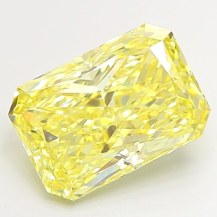 Loose Diamond - RADIANT 5.01ct Fancy Intense Yellow VS1: Loose Diamond - RADIANT 5.01ct Fancy Intense Yellow VS1 Source: This is a real non-mined Diamond that has been grown in a lab Shape: RADIANT Carats: 5.01 Color: Fancy Intense Yellow Certification: IGI