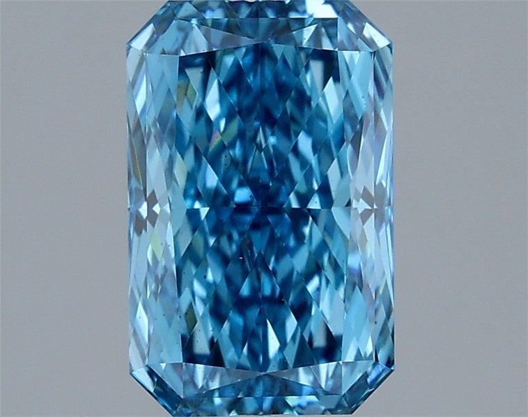 Loose Diamond - RADIANT 1.75ct Fancy Vivid Blue VS2: Loose Diamond - RADIANT 1.75ct Fancy Vivid Blue VS2 Source: This is a real non-mined Diamond that has been grown in a lab Shape: RADIANT Carats: 1.75 Color: Fancy Vivid Blue Certification: IGI Video: